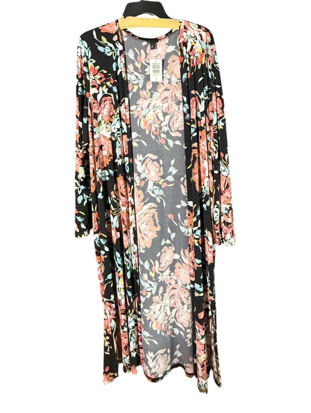 NWT Gingham Floral Duster 4X